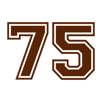 Polep vozidla Startovní číslo 75 typ 4 (15 - hnědá) SAMOLEPKA NA AUTO, NÁLEPKA, FÓLIE, POLEP, TUNING, VLASTNÍ TEXT, TISK, AUTOSAMOLEPKY.cz, POLEPY, OBRÁZEK, LOGO, 3D STICKERS