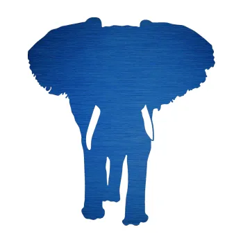 Samolepící dekorace SAMOLEPKA Slon 023 pravá (65 - škrábaný kov modrý) NA AUTO, NÁLEPKA, FÓLIE, POLEP, TUNING, VLASTNÍ TEXT, TISK, AUTOSAMOLEPKY.cz, POLEPY, OBRÁZEK, LOGO, SAMOLEPKY