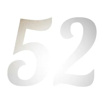 Polep vozidla SAMOLEPKA Startovní číslo 52 typ 3 (82 - odrazková reflexní bílá) NA AUTO, NÁLEPKA, FÓLIE, POLEP, TUNING, VLASTNÍ TEXT, TISK, AUTOSAMOLEPKY.cz, POLEPY, OBRÁZEK, LOGO, SAMOLEPKY