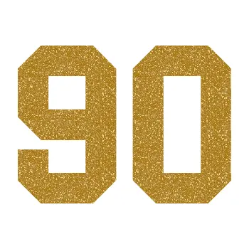 Polep vozidla Startovní číslo 90 (92 - Ultra Metalic zlatá) SAMOLEPKA NA AUTO, NÁLEPKA, FÓLIE, POLEP, TUNING, VLASTNÍ TEXT, TISK, AUTOSAMOLEPKY.cz, POLEPY, OBRÁZEK, LOGO, 3D STICKERS