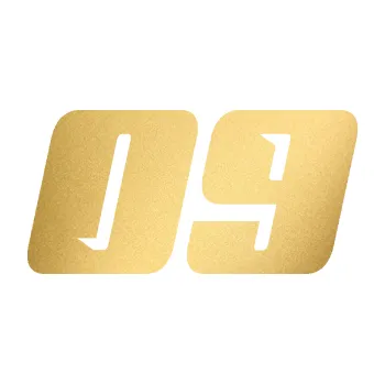 Polep vozidla Startovní číslo 09 typ 6 (43 - zlatá metalíza) SAMOLEPKA NA AUTO, NÁLEPKA, FÓLIE, POLEP, TUNING, VLASTNÍ TEXT, TISK, AUTOSAMOLEPKY.cz, POLEPY, OBRÁZEK, LOGO, 3D STICKERS