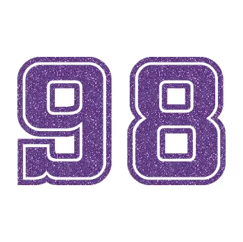 Polep vozidla SAMOLEPKA Startovní číslo 98 typ 5 (87 - Ultra Metalic fialová) NA AUTO, NÁLEPKA, FÓLIE, POLEP, TUNING, VLASTNÍ TEXT, TISK, AUTOSAMOLEPKY.cz, POLEPY, OBRÁZEK, LOGO, SAMOLEPKY