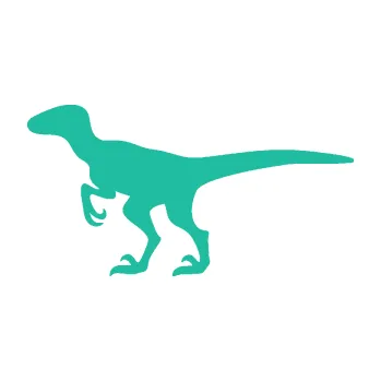 Samolepící dekorace Velociraptor 001 levá (25 - tyrkysová) SAMOLEPKA NA AUTO, NÁLEPKA, FÓLIE, POLEP, TUNING, VLASTNÍ TEXT, TISK, AUTOSAMOLEPKY.cz, POLEPY, OBRÁZEK, LOGO, 3D STICKERS