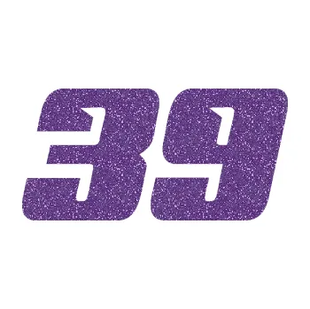 Polep vozidla Startovní číslo 39 typ 6 (87 - Ultra Metalic fialová) SAMOLEPKA NA AUTO, NÁLEPKA, FÓLIE, POLEP, TUNING, VLASTNÍ TEXT, TISK, AUTOSAMOLEPKY.cz, POLEPY, OBRÁZEK, LOGO, 3D STICKERS