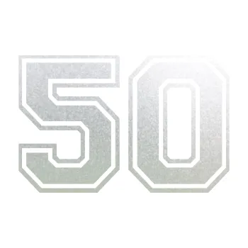 Polep vozidla Startovní číslo 50 typ 4 (60 - pískované sklo) SAMOLEPKA NA AUTO, NÁLEPKA, FÓLIE, POLEP, TUNING, VLASTNÍ TEXT, TISK, AUTOSAMOLEPKY.cz, POLEPY, OBRÁZEK, LOGO, 3D STICKERS