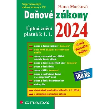 Kniha Daňové zákony 2024 - Hana Marková (E-Kniha)