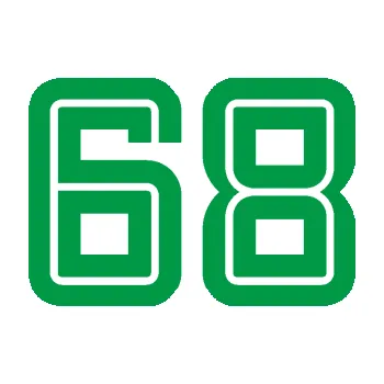 Polep vozidla Startovní číslo 68 typ 7 (12 - zelená) SAMOLEPKA NA AUTO, NÁLEPKA, FÓLIE, POLEP, TUNING, VLASTNÍ TEXT, TISK, AUTOSAMOLEPKY.cz, POLEPY, OBRÁZEK, LOGO, 3D STICKERS