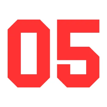 Polep vozidla Startovní číslo 05 (02 - světle červená) SAMOLEPKA NA AUTO, NÁLEPKA, FÓLIE, POLEP, TUNING, VLASTNÍ TEXT, TISK, AUTOSAMOLEPKY.cz, POLEPY, OBRÁZEK, LOGO, 3D STICKERS