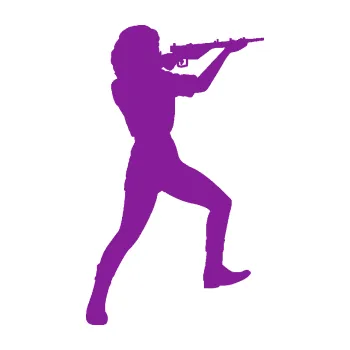 Samolepicí dekorace na vozidlo Střelkyně 001 pravá (14 - fialová) SAMOLEPKA NA AUTO, NÁLEPKA, FÓLIE, POLEP, TUNING, VLASTNÍ TEXT, TISK, AUTOSAMOLEPKY.cz, POLEPY, OBRÁZEK, LOGO, 3D STICKERS