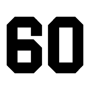 Polep vozidla Startovní číslo 60 (01 - černá) SAMOLEPKA NA AUTO, NÁLEPKA, FÓLIE, POLEP, TUNING, VLASTNÍ TEXT, TISK, AUTOSAMOLEPKY.cz, POLEPY, OBRÁZEK, LOGO, 3D STICKERS