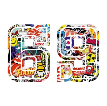 Polep vozidla Startovní číslo 69 typ 5 (83 - Sticker bomb) SAMOLEPKA NA AUTO, NÁLEPKA, FÓLIE, POLEP, TUNING, VLASTNÍ TEXT, TISK, AUTOSAMOLEPKY.cz, POLEPY, OBRÁZEK, LOGO, 3D STICKERS