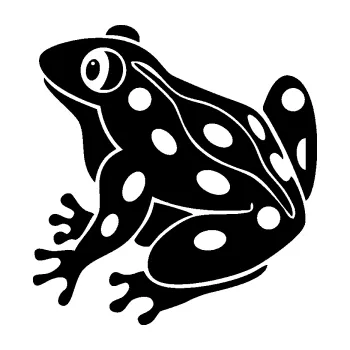 Samolepící dekorace SAMOLEPKA Žába 006 levá (01 - černá) NA AUTO, NÁLEPKA, FÓLIE, POLEP, TUNING, VLASTNÍ TEXT, TISK, AUTOSAMOLEPKY.cz, POLEPY, OBRÁZEK, LOGO, SAMOLEPKY