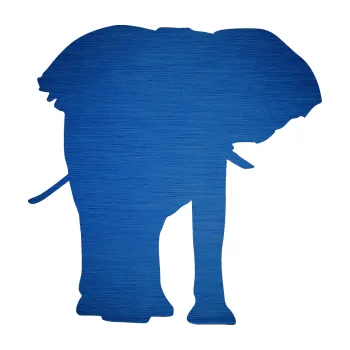 Samolepící dekorace SAMOLEPKA Slon 012 pravá (65 - škrábaný kov modrý) NA AUTO, NÁLEPKA, FÓLIE, POLEP, TUNING, VLASTNÍ TEXT, TISK, AUTOSAMOLEPKY.cz, POLEPY, OBRÁZEK, LOGO, SAMOLEPKY