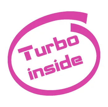Polep vozidla SAMOLEPKA Turbo inside (16 - růžová) NA AUTO, NÁLEPKA, FÓLIE, POLEP, TUNING, VLASTNÍ TEXT, TISK, AUTOSAMOLEPKY.cz, POLEPY, OBRÁZEK, LOGO, SAMOLEPKY