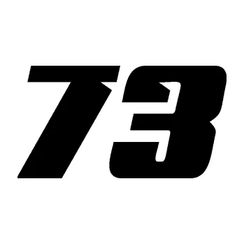 Polep vozidla Startovní číslo 73 typ 6 (01 - černá) SAMOLEPKA NA AUTO, NÁLEPKA, FÓLIE, POLEP, TUNING, VLASTNÍ TEXT, TISK, AUTOSAMOLEPKY.cz, POLEPY, OBRÁZEK, LOGO, 3D STICKERS