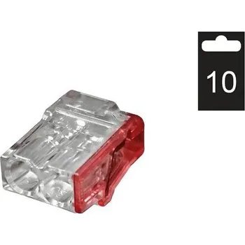 svorka ELEMAN Svorka krabicová PC212-R/10 bezšroubová červená