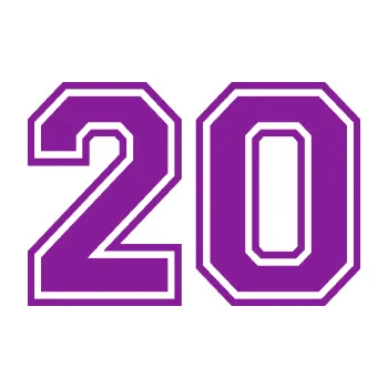 Polep vozidla Startovní číslo 20 typ 4 (14 - fialová) SAMOLEPKA NA AUTO, NÁLEPKA, FÓLIE, POLEP, TUNING, VLASTNÍ TEXT, TISK, AUTOSAMOLEPKY.cz, POLEPY, OBRÁZEK, LOGO, 3D STICKERS