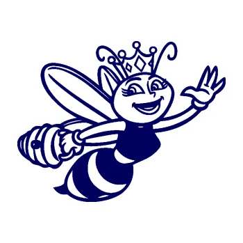 Samolepící dekorace SAMOLEPKA Včela 005 pravá královna (23 - tmavě modrá) NA AUTO, NÁLEPKA, FÓLIE, POLEP, TUNING, VLASTNÍ TEXT, TISK, AUTOSAMOLEPKY.cz, POLEPY, OBRÁZEK, LOGO, SAMOLEPKY
