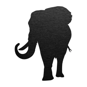 Samolepící dekorace SAMOLEPKA Slon 010 levá (63 - škrábaný kov černý) NA AUTO, NÁLEPKA, FÓLIE, POLEP, TUNING, VLASTNÍ TEXT, TISK, AUTOSAMOLEPKY.cz, POLEPY, OBRÁZEK, LOGO, SAMOLEPKY