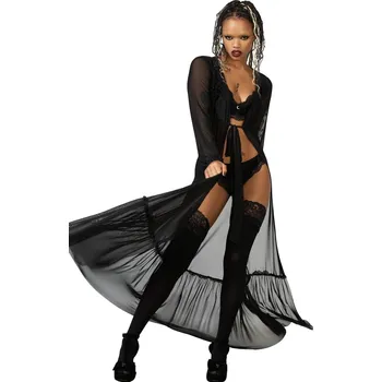 Dámský župan župan dámský KILLSTAR - Widow's Tears - Black - 4XL