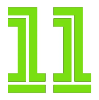 Polep vozidla Startovní číslo 11 typ 7 (04 - zelená kawasaki) SAMOLEPKA NA AUTO, NÁLEPKA, FÓLIE, POLEP, TUNING, VLASTNÍ TEXT, TISK, AUTOSAMOLEPKY.cz, POLEPY, OBRÁZEK, LOGO, 3D STICKERS