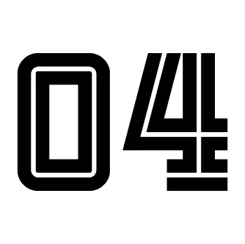 Polep vozidla Startovní číslo 04 typ 7 (01 - černá) SAMOLEPKA NA AUTO, NÁLEPKA, FÓLIE, POLEP, TUNING, VLASTNÍ TEXT, TISK, AUTOSAMOLEPKY.cz, POLEPY, OBRÁZEK, LOGO, 3D STICKERS