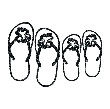 Samolepící dekorace Ty a já 002 žabky (85 - Ultra Metalic černá) SAMOLEPKA NA AUTO, NÁLEPKA, FÓLIE, POLEP, TUNING, VLASTNÍ TEXT, TISK, AUTOSAMOLEPKY.cz, POLEPY, OBRÁZEK, LOGO, 3D STICKERS