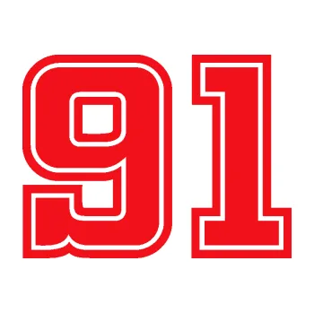 Polep vozidla SAMOLEPKA Startovní číslo 91 typ 5 (10 - červená) NA AUTO, NÁLEPKA, FÓLIE, POLEP, TUNING, VLASTNÍ TEXT, TISK, AUTOSAMOLEPKY.cz, POLEPY, OBRÁZEK, LOGO, SAMOLEPKY