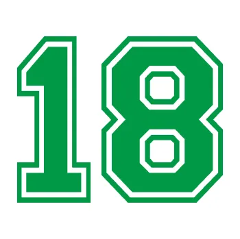 Polep vozidla Startovní číslo 18 typ 4 (12 - zelená) SAMOLEPKA NA AUTO, NÁLEPKA, FÓLIE, POLEP, TUNING, VLASTNÍ TEXT, TISK, AUTOSAMOLEPKY.cz, POLEPY, OBRÁZEK, LOGO, 3D STICKERS