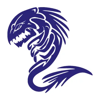 Samolepicí dekorace na vozidlo Vetřelec kostra levá (22 - střední modrá) SAMOLEPKA NA AUTO, NÁLEPKA, FÓLIE, POLEP, TUNING, VLASTNÍ TEXT, TISK, AUTOSAMOLEPKY.cz, POLEPY, OBRÁZEK, LOGO, 3D STICKERS