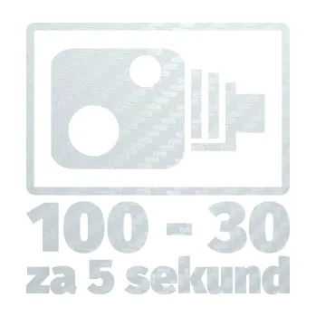 Polep vozidla SAMOLEPKA Zpomalení před radarem ze 100 na 30 za 5 sekund (51 - 3D karbon bílý) NA AUTO, NÁLEPKA, FÓLIE, POLEP, TUNING, VLASTNÍ TEXT, TISK, AUTOSAMOLEPKY.cz, POLEPY, OBRÁZEK, LOGO, SAMOLEPKY