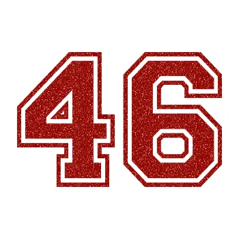 Polep vozidla Startovní číslo 46 typ 4 (86 - Ultra Metalic červená) SAMOLEPKA NA AUTO, NÁLEPKA, FÓLIE, POLEP, TUNING, VLASTNÍ TEXT, TISK, AUTOSAMOLEPKY.cz, POLEPY, OBRÁZEK, LOGO, 3D STICKERS