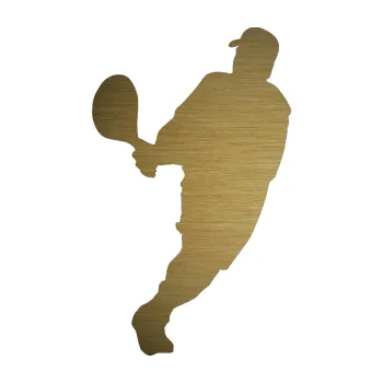 Polep vozidla Tenista 011 levá (64 - škrábaný kov zlatý) SAMOLEPKA NA AUTO, NÁLEPKA, FÓLIE, POLEP, TUNING, VLASTNÍ TEXT, TISK, AUTOSAMOLEPKY.cz, POLEPY, OBRÁZEK, LOGO, 3D STICKERS