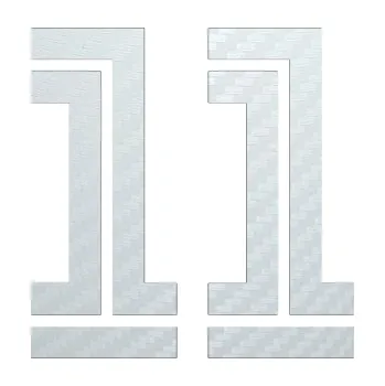 Polep vozidla SAMOLEPKA Startovní číslo 11 typ 7 (51 - 3D karbon bílý) NA AUTO, NÁLEPKA, FÓLIE, POLEP, TUNING, VLASTNÍ TEXT, TISK, AUTOSAMOLEPKY.cz, POLEPY, OBRÁZEK, LOGO, SAMOLEPKY