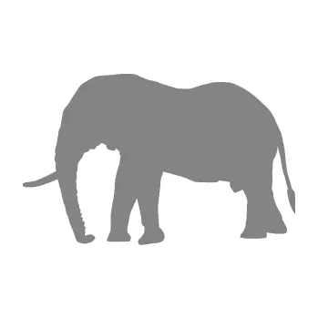 Samolepící dekorace SAMOLEPKA Slon 001 levá (17 - šedá) NA AUTO, NÁLEPKA, FÓLIE, POLEP, TUNING, VLASTNÍ TEXT, TISK, AUTOSAMOLEPKY.cz, POLEPY, OBRÁZEK, LOGO, SAMOLEPKY