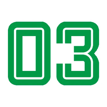 Polep vozidla Startovní číslo 03 typ 7 (12 - zelená) SAMOLEPKA NA AUTO, NÁLEPKA, FÓLIE, POLEP, TUNING, VLASTNÍ TEXT, TISK, AUTOSAMOLEPKY.cz, POLEPY, OBRÁZEK, LOGO, 3D STICKERS