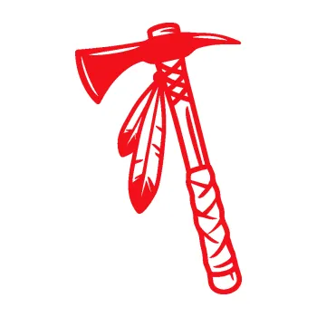Samolepící dekorace SAMOLEPKA Tomahawk 001 levá (10 - červená) NA AUTO, NÁLEPKA, FÓLIE, POLEP, TUNING, VLASTNÍ TEXT, TISK, AUTOSAMOLEPKY.cz, POLEPY, OBRÁZEK, LOGO, SAMOLEPKY