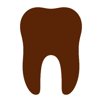 Samolepící dekorace Zub 001 stolička (15 - hnědá) SAMOLEPKA NA AUTO, NÁLEPKA, FÓLIE, POLEP, TUNING, VLASTNÍ TEXT, TISK, AUTOSAMOLEPKY.cz, POLEPY, OBRÁZEK, LOGO, 3D STICKERS