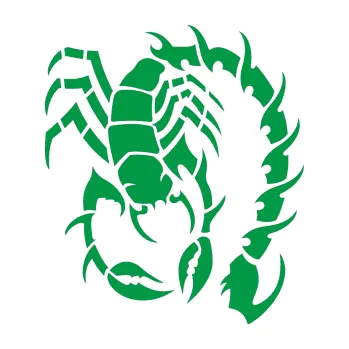 Polep vozidla Štír 006 pravá (12 - zelená) SAMOLEPKA NA AUTO, NÁLEPKA, FÓLIE, POLEP, TUNING, VLASTNÍ TEXT, TISK, AUTOSAMOLEPKY.cz, POLEPY, OBRÁZEK, LOGO, 3D STICKERS