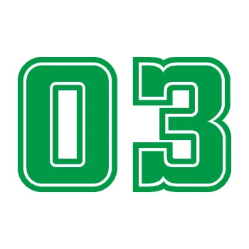 Polep vozidla Startovní číslo 03 typ 5 (12 - zelená) SAMOLEPKA NA AUTO, NÁLEPKA, FÓLIE, POLEP, TUNING, VLASTNÍ TEXT, TISK, AUTOSAMOLEPKY.cz, POLEPY, OBRÁZEK, LOGO, 3D STICKERS