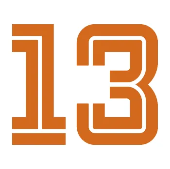 Polep vozidla SAMOLEPKA Startovní číslo 13 typ 7 (26 - oříšková) NA AUTO, NÁLEPKA, FÓLIE, POLEP, TUNING, VLASTNÍ TEXT, TISK, AUTOSAMOLEPKY.cz, POLEPY, OBRÁZEK, LOGO, SAMOLEPKY