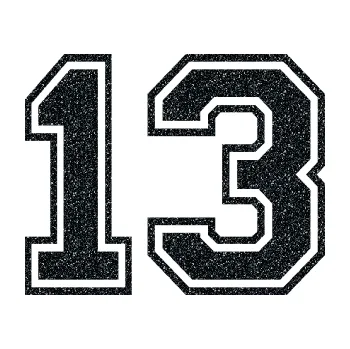 Polep vozidla Startovní číslo 13 typ 4 (85 - Ultra Metalic černá) SAMOLEPKA NA AUTO, NÁLEPKA, FÓLIE, POLEP, TUNING, VLASTNÍ TEXT, TISK, AUTOSAMOLEPKY.cz, POLEPY, OBRÁZEK, LOGO, 3D STICKERS