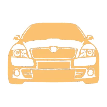 Polep vozidla SAMOLEPKA Škoda Octavia 2 karikatura (08 - béžová) NA AUTO, NÁLEPKA, FÓLIE, POLEP, TUNING, VLASTNÍ TEXT, TISK, AUTOSAMOLEPKY.cz, POLEPY, OBRÁZEK, LOGO, SAMOLEPKY