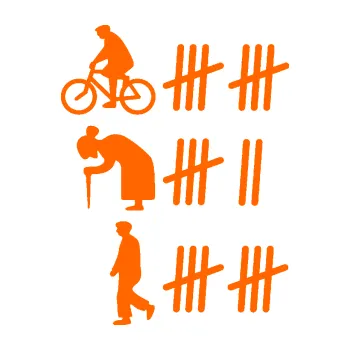 Samolepicí dekorace na vozidlo Zářezy 002 levá (73 - Fluorescentní oranžová) SAMOLEPKA NA AUTO, NÁLEPKA, FÓLIE, POLEP, TUNING, VLASTNÍ TEXT, TISK, AUTOSAMOLEPKY.cz, POLEPY, OBRÁZEK, LOGO, 3D STICKERS