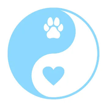 samolepka Yin Yang 002 pravá srdíčko a tlapka (03 - světle modrá) SAMOLEPKA NA AUTO, NÁLEPKA, FÓLIE, POLEP, TUNING, VLASTNÍ TEXT, TISK, AUTOSAMOLEPKY.cz, POLEPY, OBRÁZEK, LOGO, 3D STICKERS