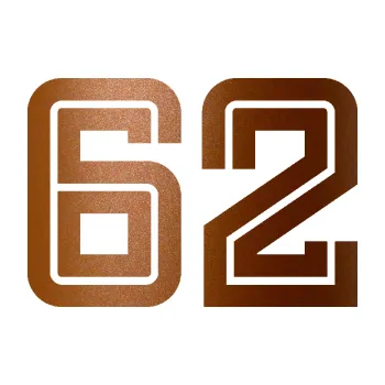 Polep vozidla Startovní číslo 62 typ 7 (44 - měděná metalíza) SAMOLEPKA NA AUTO, NÁLEPKA, FÓLIE, POLEP, TUNING, VLASTNÍ TEXT, TISK, AUTOSAMOLEPKY.cz, POLEPY, OBRÁZEK, LOGO, 3D STICKERS