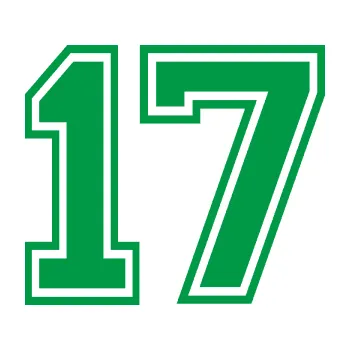 Polep vozidla Startovní číslo 17 typ 4 (12 - zelená) SAMOLEPKA NA AUTO, NÁLEPKA, FÓLIE, POLEP, TUNING, VLASTNÍ TEXT, TISK, AUTOSAMOLEPKY.cz, POLEPY, OBRÁZEK, LOGO, 3D STICKERS