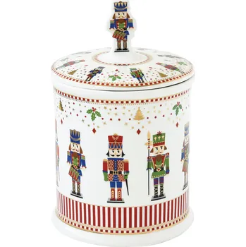 Dóza na potraviny Easy Life, Itálie Easy Life - Porcelánová dóza Nutcracker v dárkové krabičce - 14*21 cm Barva: jako na obrázku