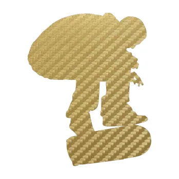 Samolepicí dekorace na vozidlo Skateboard 001 pravá (59 - 3D karbon zlatý) SAMOLEPKA NA AUTO, NÁLEPKA, FÓLIE, POLEP, TUNING, VLASTNÍ TEXT, TISK, AUTOSAMOLEPKY.cz, POLEPY, OBRÁZEK, LOGO, 3D STICKERS