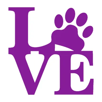 Polep vozidla SAMOLEPKA Tlapky love 004 (14 - fialová) NA AUTO, NÁLEPKA, FÓLIE, POLEP, TUNING, VLASTNÍ TEXT, TISK, AUTOSAMOLEPKY.cz, POLEPY, OBRÁZEK, LOGO, SAMOLEPKY